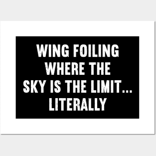 Wing Foiling Where the Sky is the Limit Literally Posters and Art